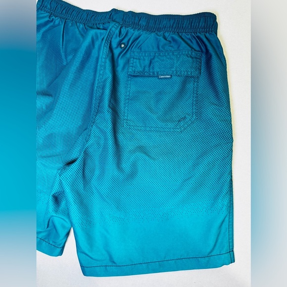 Calvin Klein CK Men’s Swimwear Beach Shorts/Trunks Blue Atlantic Us Size M - Picture 8 of 15